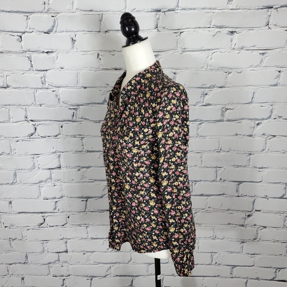 Soft Joie Floral Button Down Shirt - Picture 2 of 6
